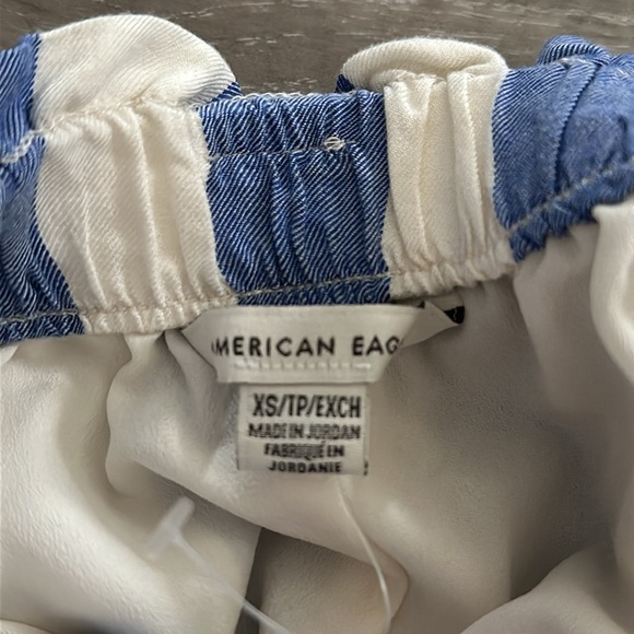 American Eagle stripe high waist paperbag short - Picture 4 of 7